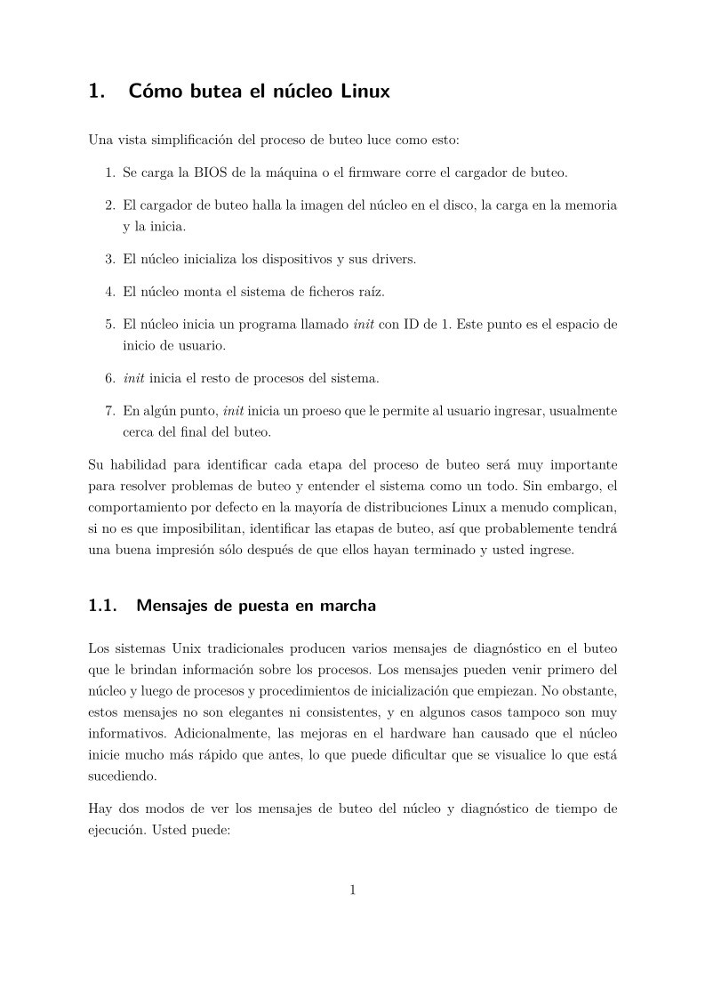 Imágen de pdf 1. Cómo butea el núcleo Linux